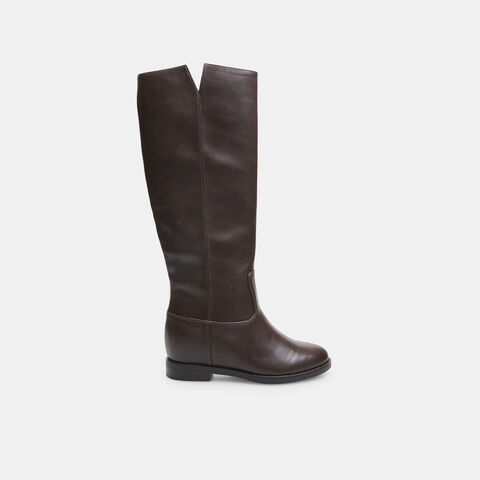 Botas altas de mujer efecto piel, Marrón Botas altas de mujer efecto piel, Marrón